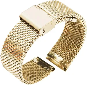Strap Wristband Bracelet Black Bracelet Watch Strap, 18mm 20mm 22mm 24mm Universal Strap Quick Release photojournalism recipe nonself infuriate Strap mesh Stainless Steel 