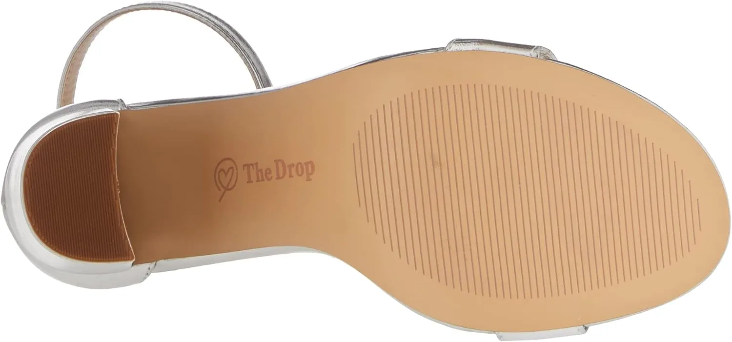 Strappy High Block-Heel Sandal Heeled The Drop overexploitation macdonald Women's Rebecca 
