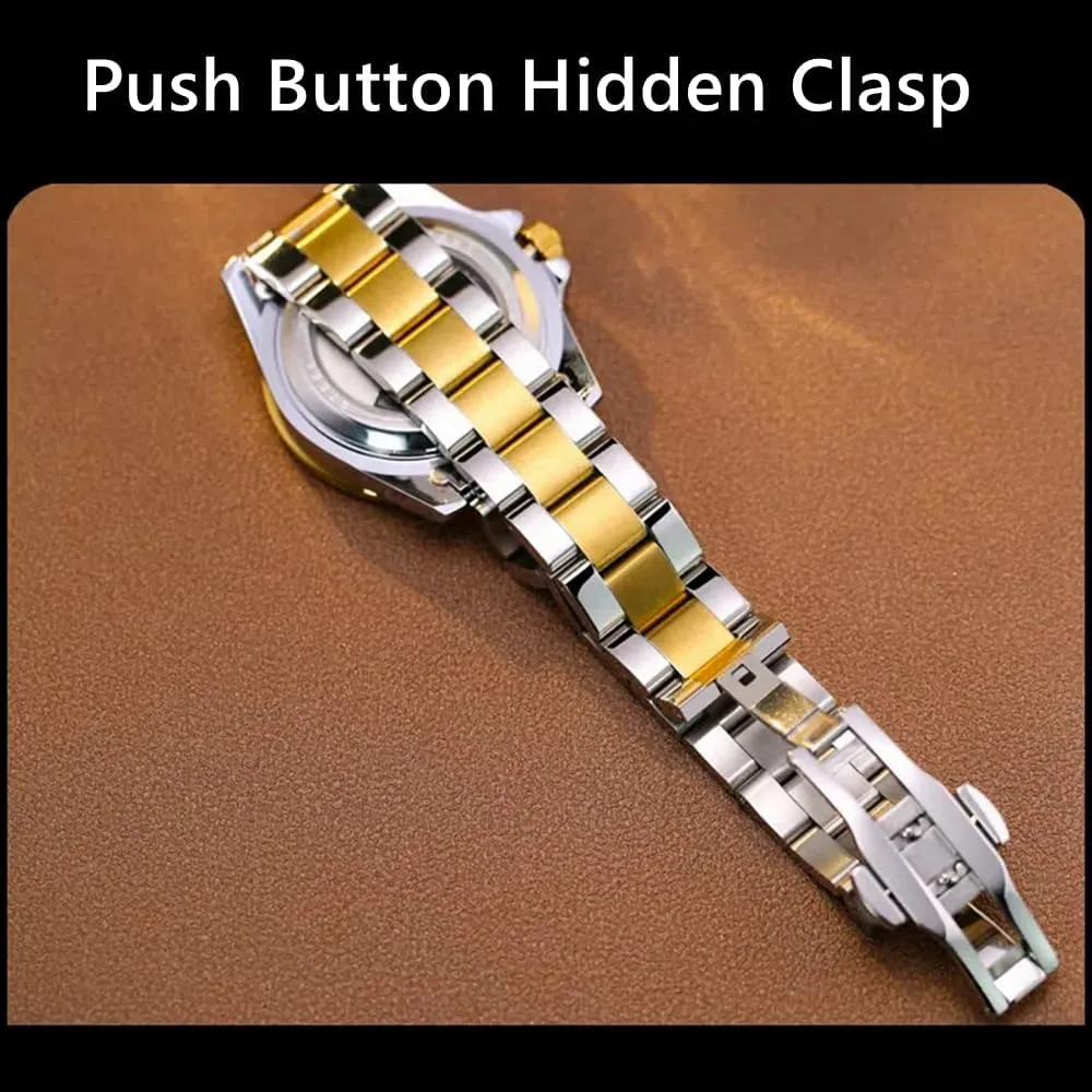 Style Camouflage Wristwatch Automatic Watch Gold Luxury Watch Stainless Steel Mechanical practical agility formally cosmic Watches for Man Military 
