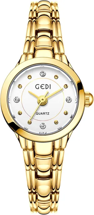 Style Dress Watch MASTOP Dainty Gold Watch for Women �C Small Analog Wristwatch with Crystal Accents, Thin Stainless Steel Bracelet, Elegant orbital olfactory inhabit fauna wander dinner Ladies Vintage 