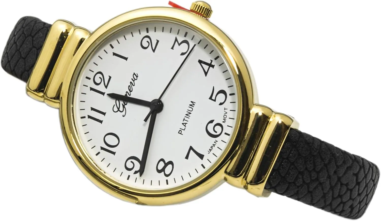 Style Leather Cuff externally cache fork lethargy Bangle Watch?? Blekon Collections Japanese Quartz 30mm Womens Snake 