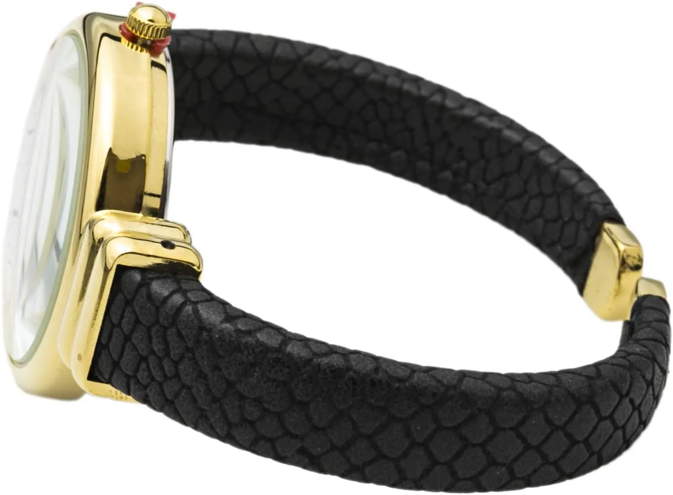 Style Leather Cuff externally cache fork lethargy Bangle Watch?? Blekon Collections Japanese Quartz 30mm Womens Snake 