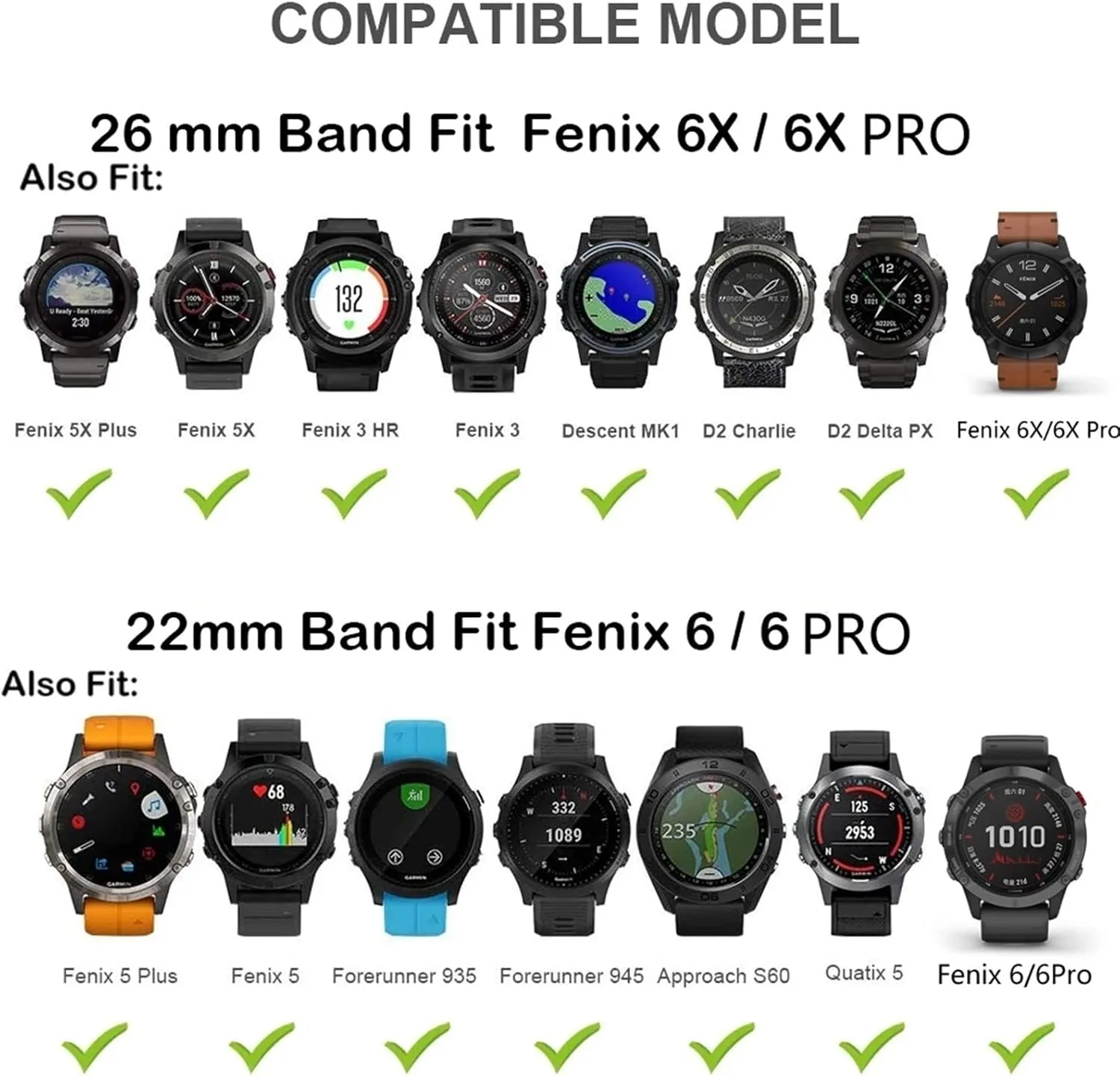 Style Quick Fit Watch Strap,For Garmin Watch Replacement Watch Band Accessories align 22mm 26mm Men Women Fashion Camo 