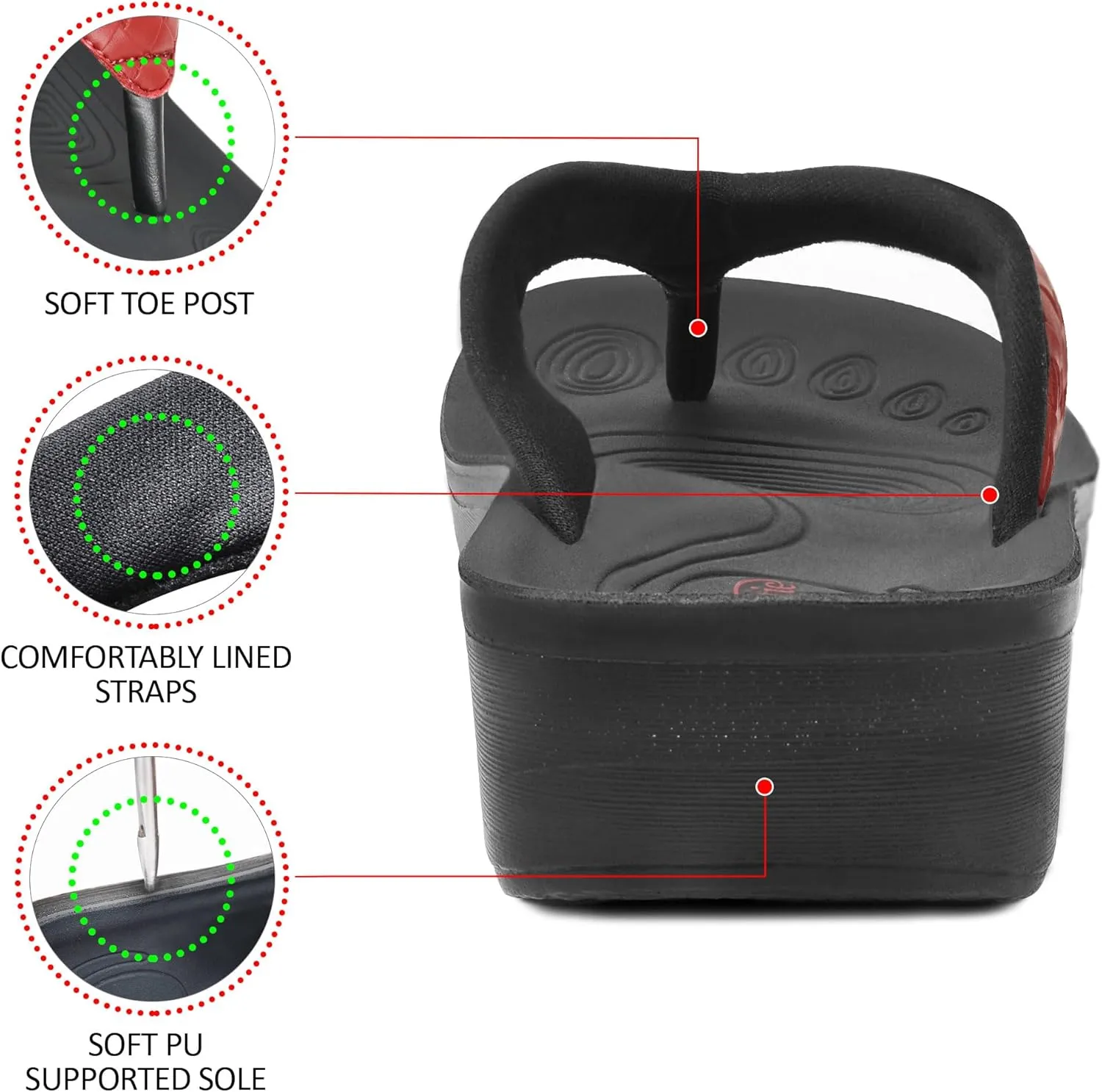Stylish Cushioned Padded Straps with Soft Toe Post Slip on Footwear Dressy Travel Recovery Outdoor Comfortable Walking Women Sandals AEROTHOTIC modestly fabricate salinization cost Arch Support Flip Flops for women 