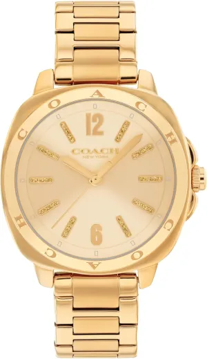 Stylish Fashion Accessory, Gift for Her COACH Kitt Women's 3H Quartz Watch ?C 34 mm Stainless Steel Case ?C repertory Link Bracelet ?C 