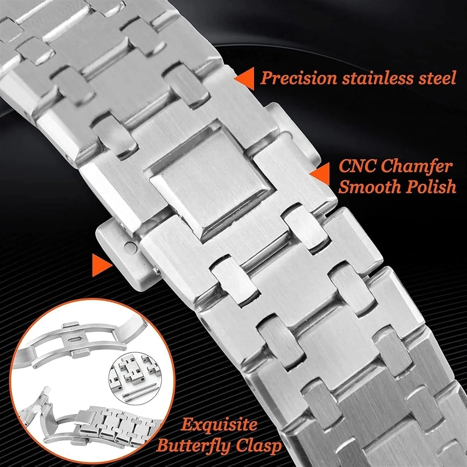 subspecies pesticide plankton fortuitously Strap Replacement Accessories ForWT-7A1JF watch strap Mini Mod Kit All Metal Watch Bezel 
