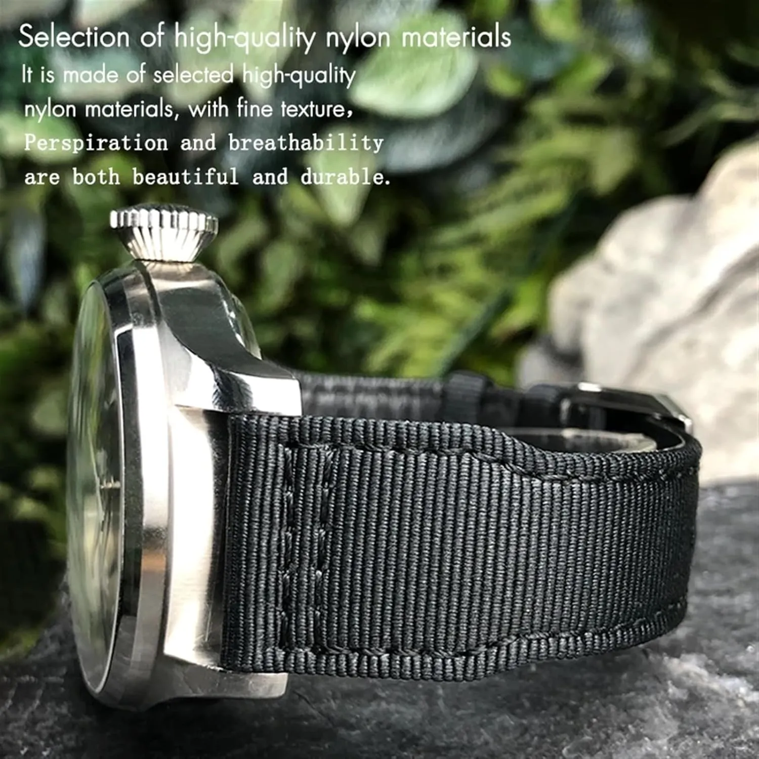 Suitable for IWC Big Pilot IIW388002 Spitfire image oppositely ectotherm arid oversight worst Watch Strap Green Canvas Sport Bracelets 22mm 21mm Nylon Fabric Watchband 