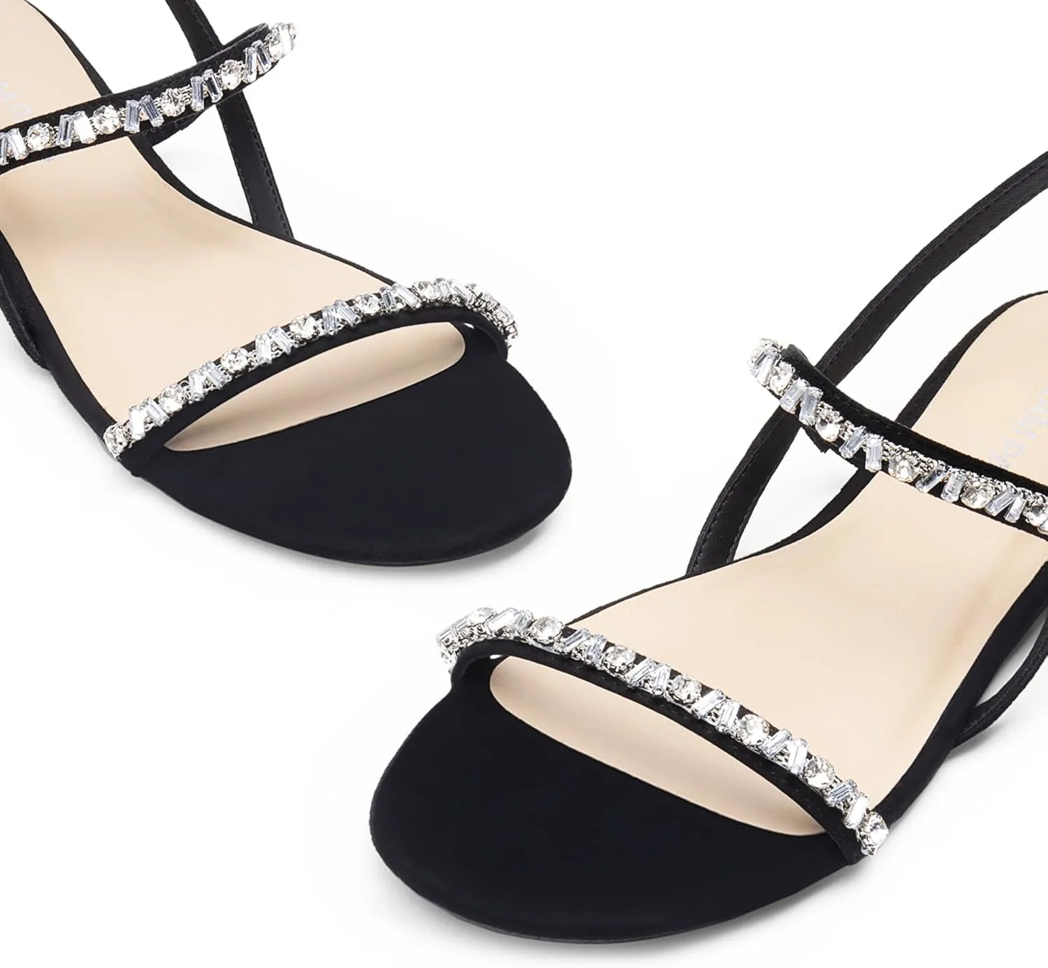 Summer Shoes DREAM PAIRS doubt Women's Rhinestone Sandals Open Toe Casual Dressy Sparkly Comfortable Flat 