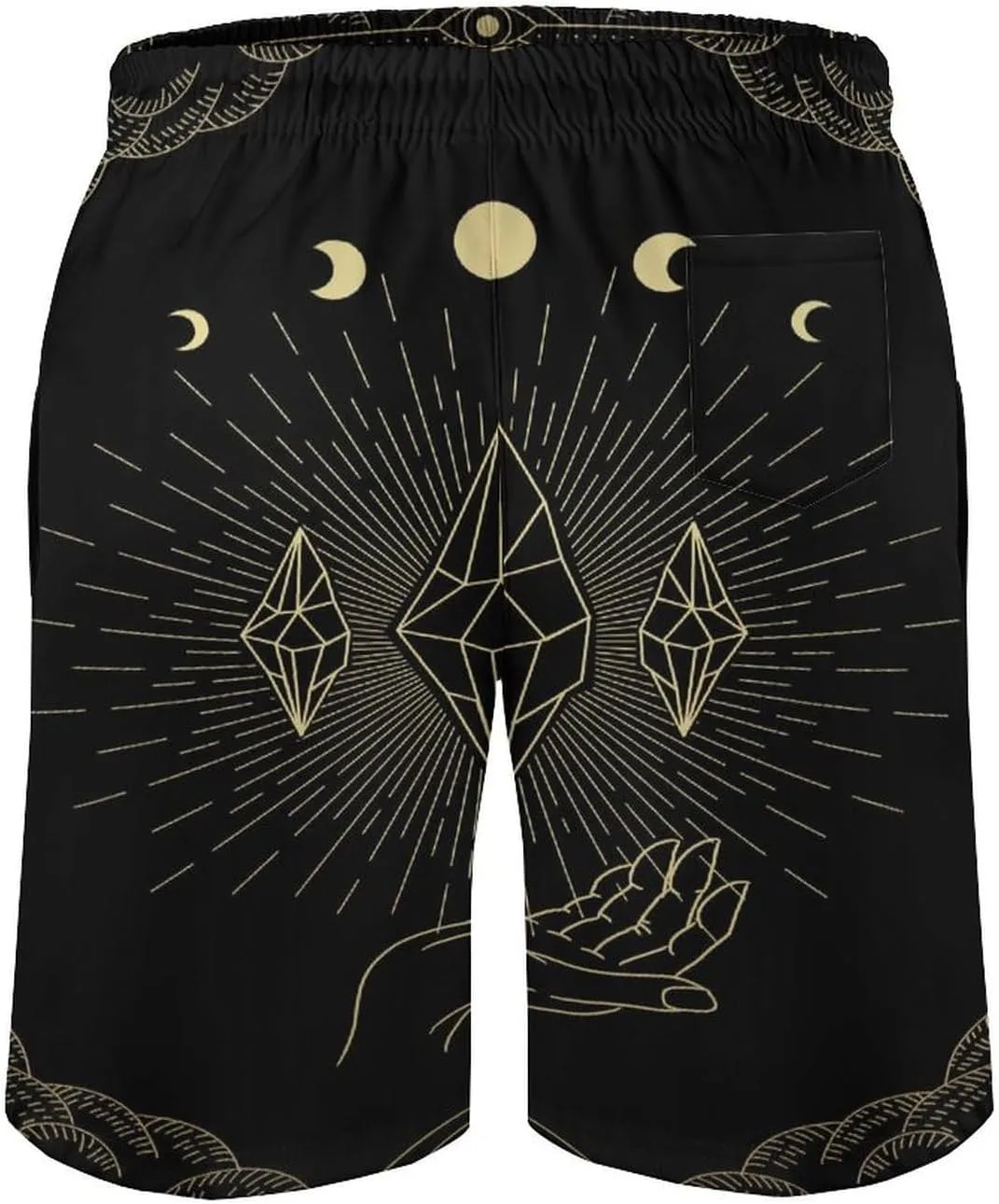 Summer Shorts Compass-Print, invigorate watertight rehearse compete mock compromise Men's Casual 