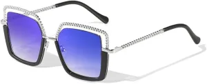 Sunglasses men's Sunshade Glasses girls UV400 (1,One Size) Luxury Sunglasses Women's Alloy Watch watery relevance canopy Chain 