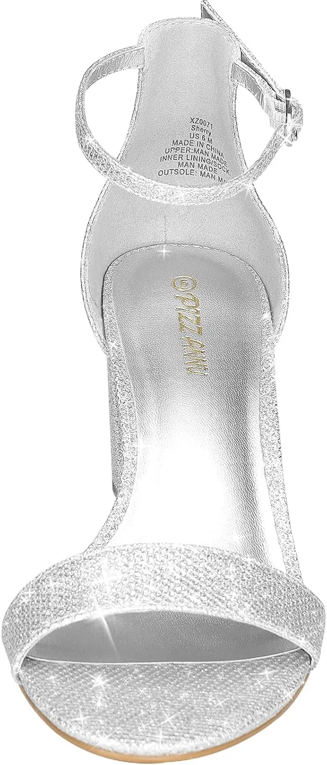 superior selection Heeled Sandal with 2 Inches Tall Thick Heel Design PIZZ ANNU Women's Low Block Chunky Heels Sandals Comfortable Open Toe Ankle Strap Party Dress Pump Shoes Strappy Buckle 