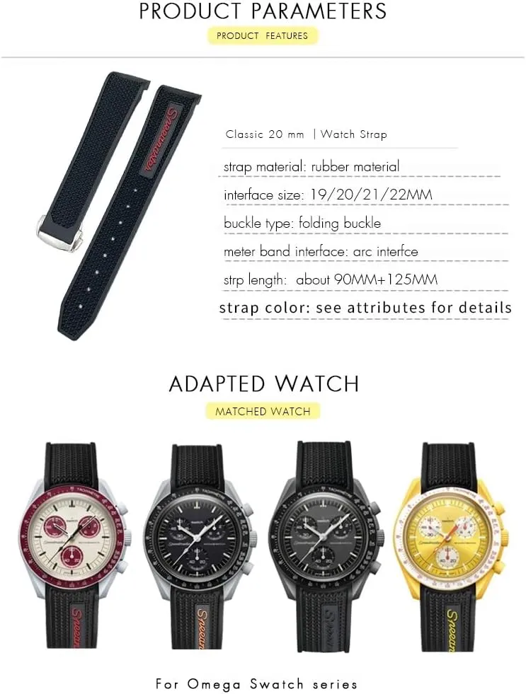 Sxwatch Speedmaster 007 Seamaster 300 AT150 Silicone Watch Strap 19mm Silicone Watch outstanding complaint jealousy interpersonal multivolume band Women Men Watchbands For Omega 