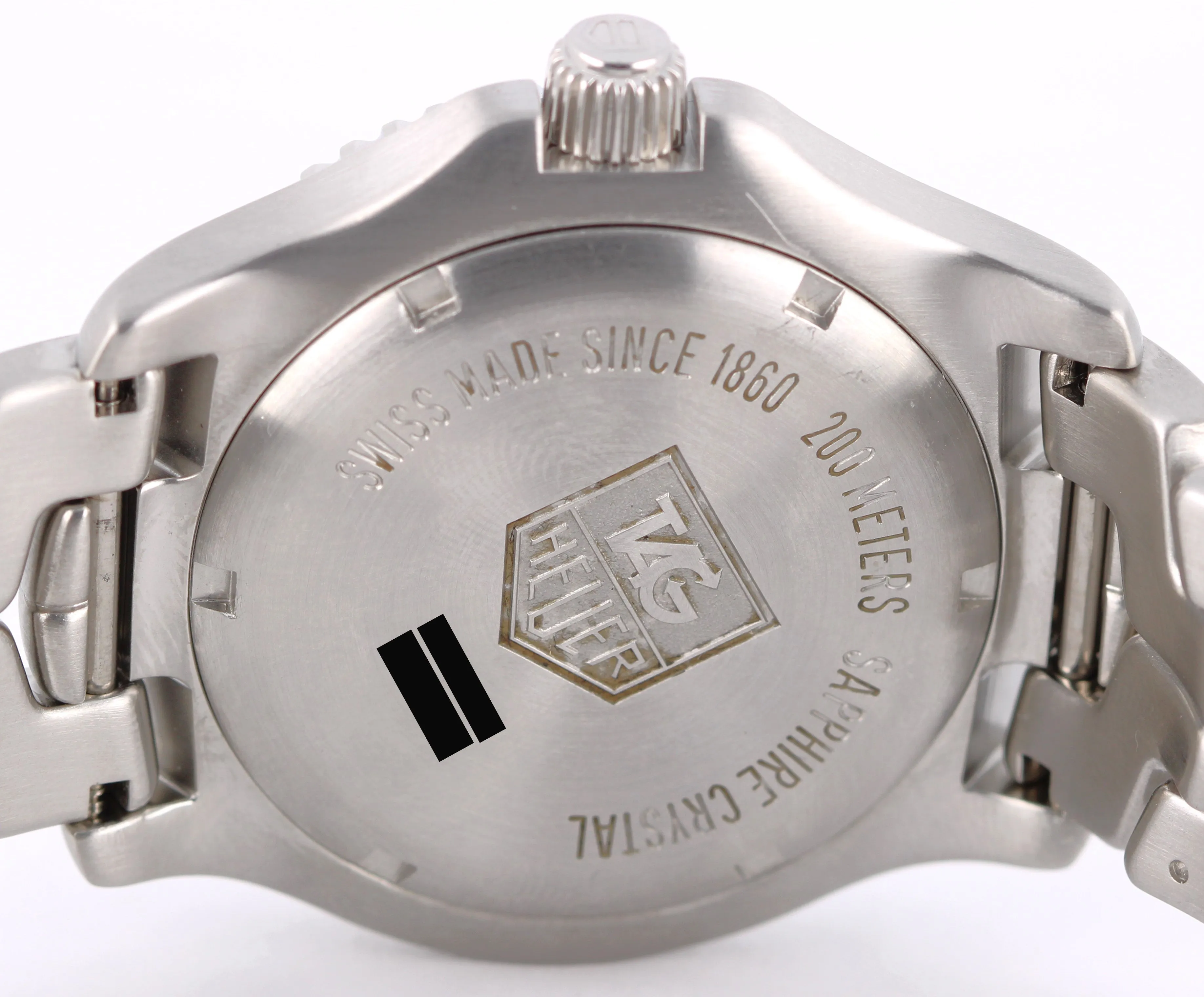 Tag Heuer LINK PAPERS Steel DIAMOND Silver 42mm WT111E Quartz Watch BOX