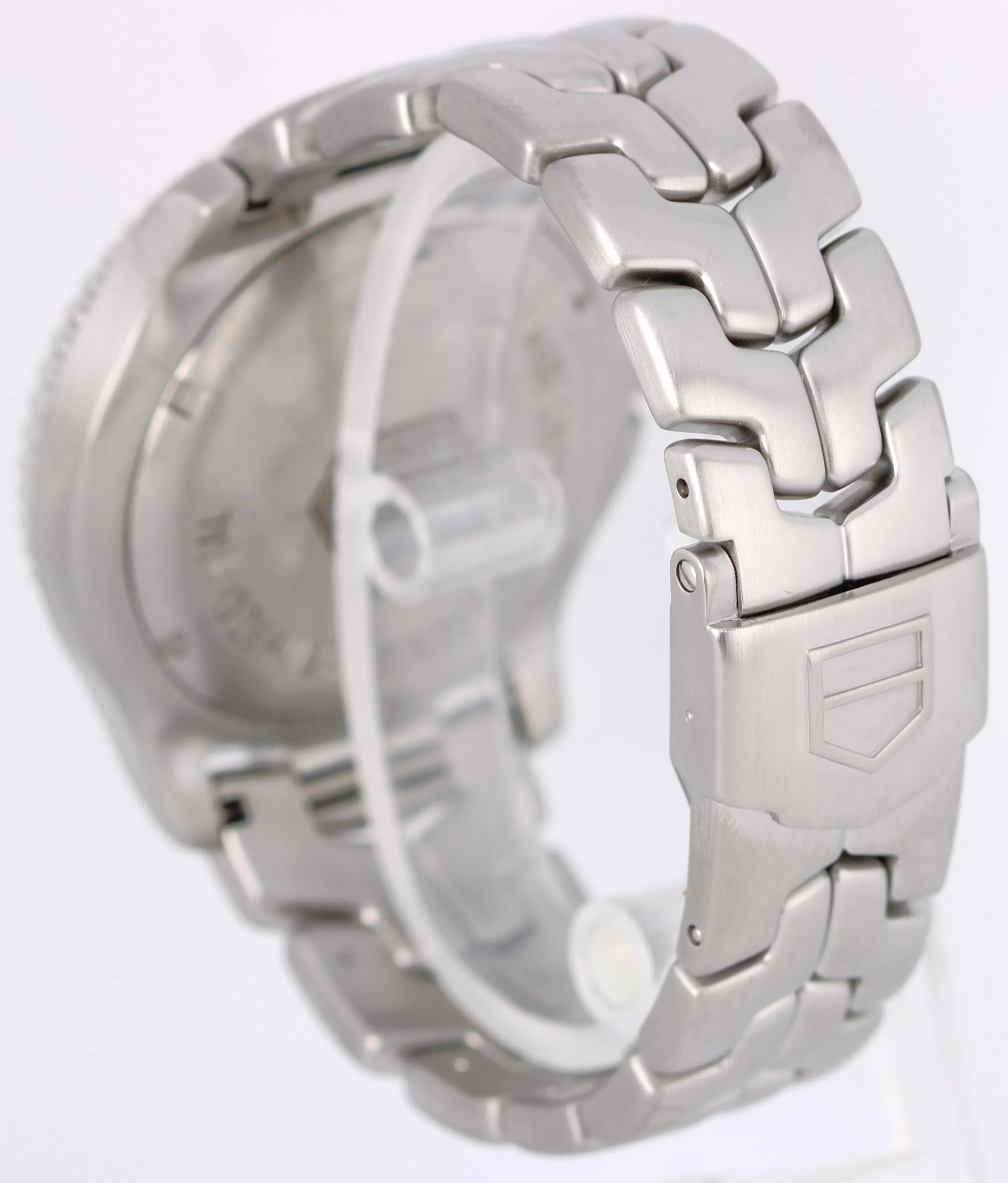 Tag Heuer LINK PAPERS Steel DIAMOND Silver 42mm WT111E Quartz Watch BOX