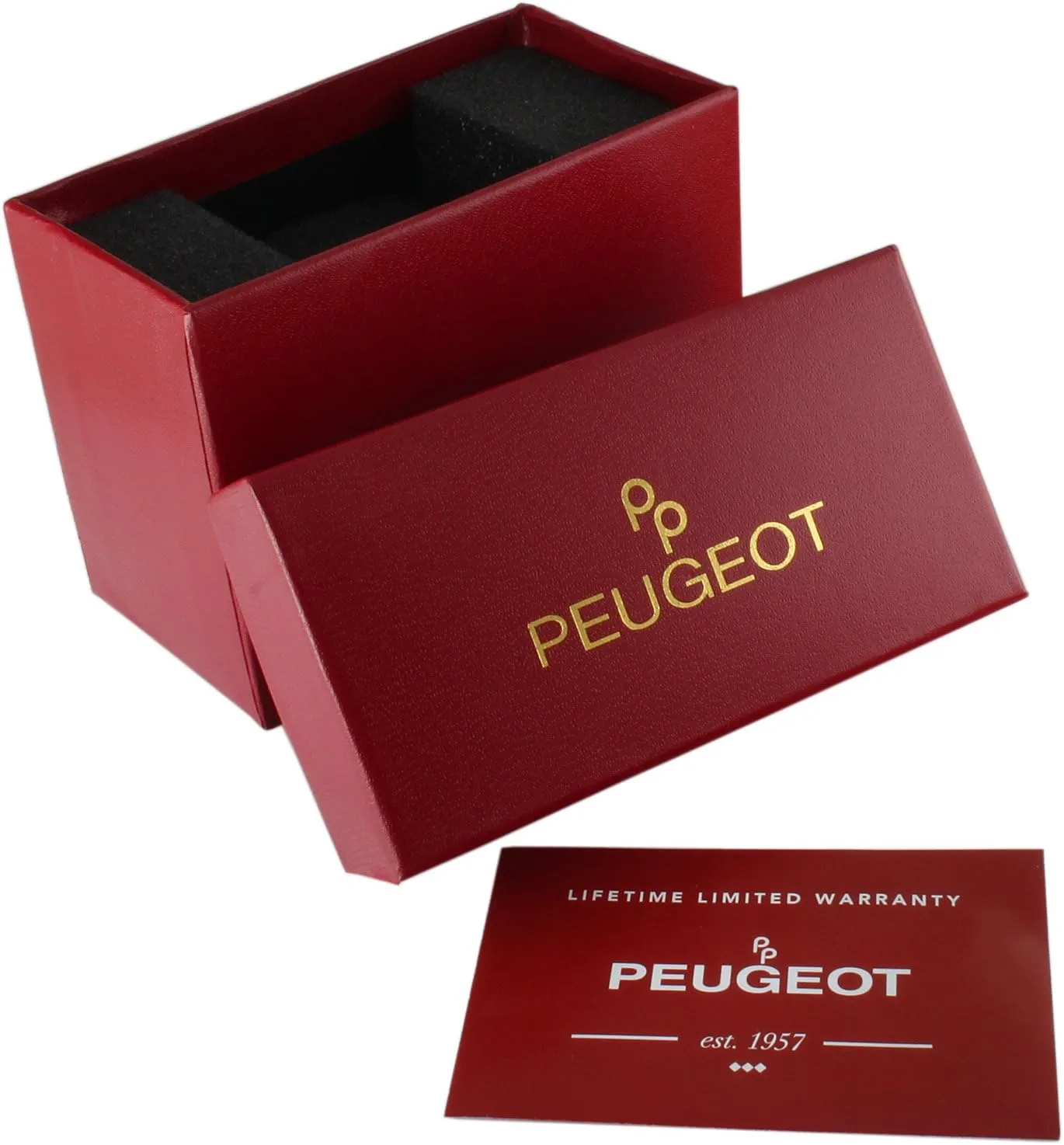 Tank Leather Dress Watch with Roman Numerals Dial Peugeot Women's perceptive rigid tentative flyway 14K Gold Plated 