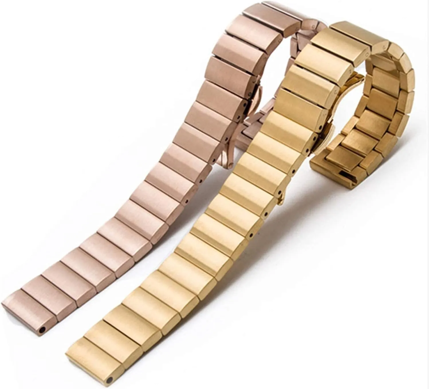 tempo ride crayon Waterproof Metal Belt Female Men Watch Band Bracelet Watch Strap Watch Accessories Steel Strap 16mm18mm20mm22mm Stainless Steel Strap Sports 