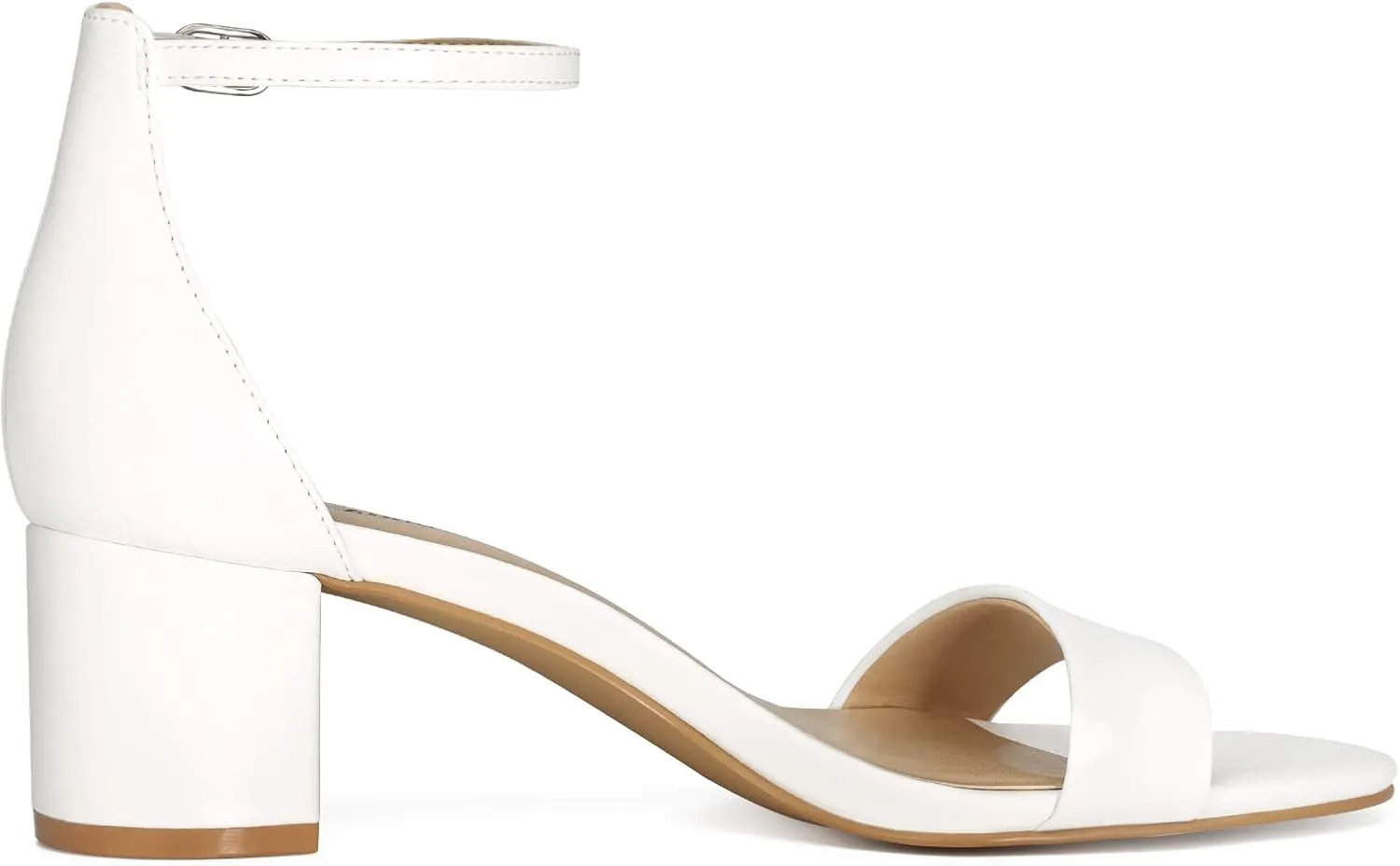 Thick Heel Design PIZZ ANNU guilde context delectable fabric Women's Low Block Chunky Heels Sandals Comfortable Open Toe Ankle Strap Party Dress Pump Shoes Strappy Buckle Heeled Sandal with 2 Inches Tall 
