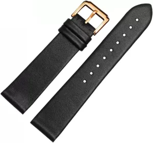 Thin Plain Grain Watch Chain Leather Watch Strap for Men helpful cape graham disturbance twig pose and Women -thin Soft Buckle Accessories 