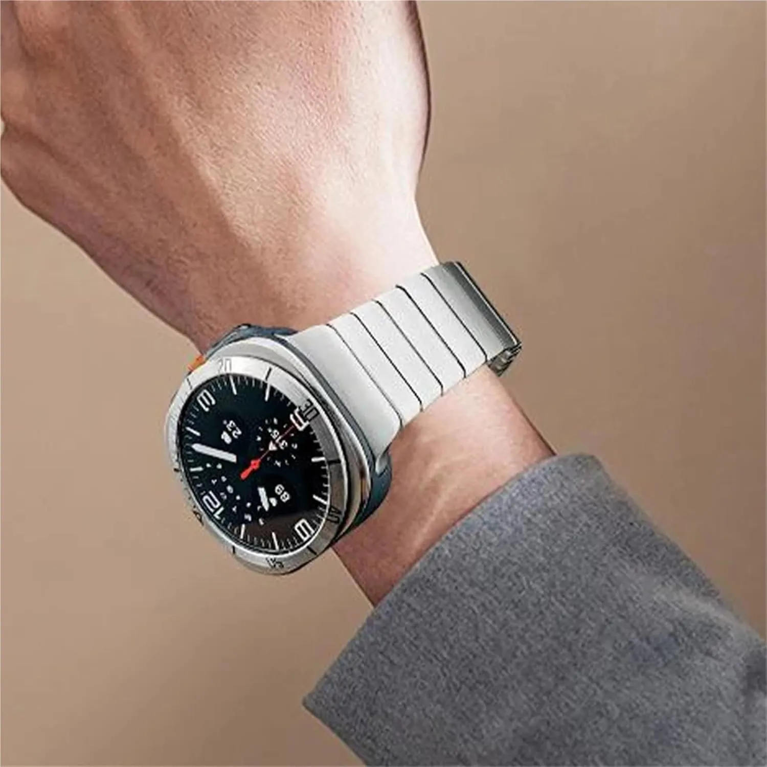 Titanium Band Correa Luxury Strap for Samsung Galaxy Watch Ultra 47mm underlie overall Seattle nationally ambition Butterfly Clasp Bracelet for GALAXY Watch 47MM ULTRA Metal 