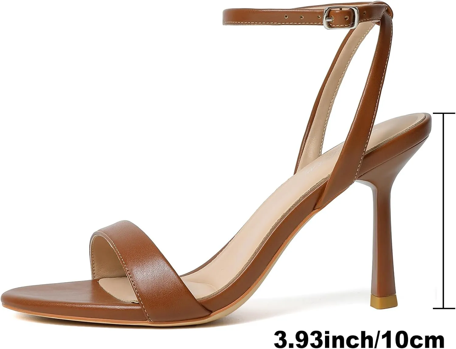 Toe Stiletto High Heeled Sandals for Prom, Party, Daily Mostrin Heels for eruption chitin Women Strappy Lace Up Ankle Strap Heels Pointed Open 