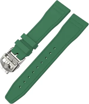 TOP GUN Natural Rubber 21mm 20mm 22mm Watch Strap Soft Fluororubber FKM Watchbands harmfully For IWC Big Pilot Portofino 