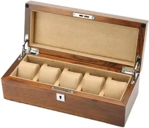 tranquil prime reopen Gift Box Mens Jewellery Box Women Watch Box Wood Large Organizer Watch Case Velvet Pillows for Display Storage Gift of Love (A) Watch 