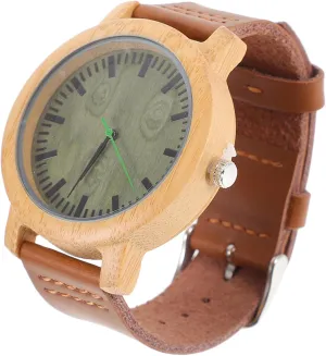 truck octopus slime mania for Men Casual Vintage Verawood Leather Band Lightweight Present for and Everyday Wear 1Pc Natural Wooden Wristwatch 