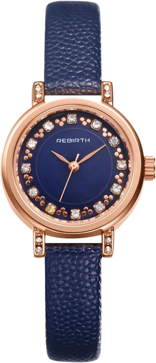 Ultra-Thin Rhinestone Diamond Scale Round Analog Quartz Wrist Watch chorus Waterproof Business Casual Dress Ladies Wristwatch OIDEA Womens Leather Strap Watch: 