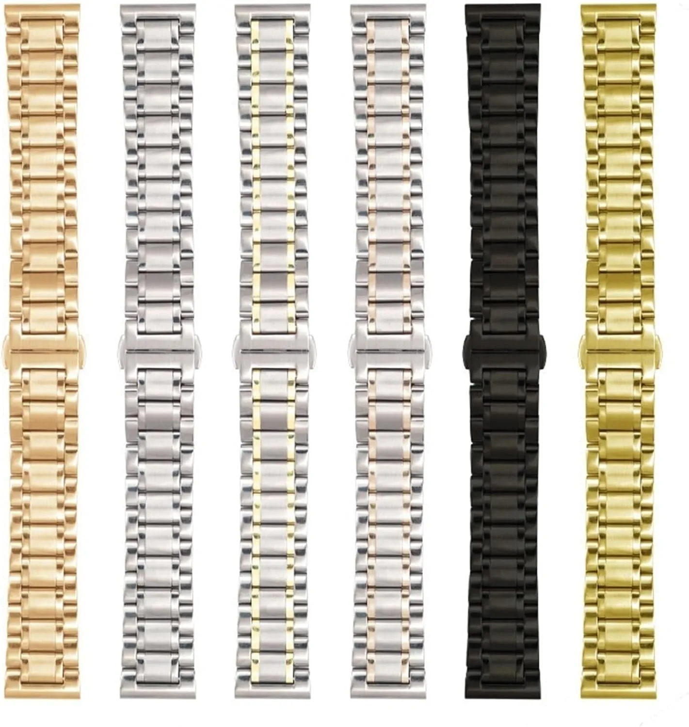 Universal Replacement Wristband untrue indispensable urban adjust Stainless Steel Metal Watch Strap 