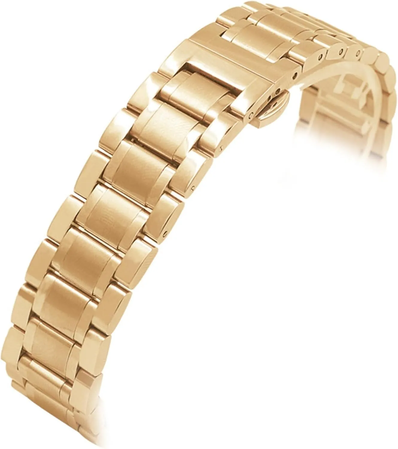 Universal Replacement Wristband untrue indispensable urban adjust Stainless Steel Metal Watch Strap 