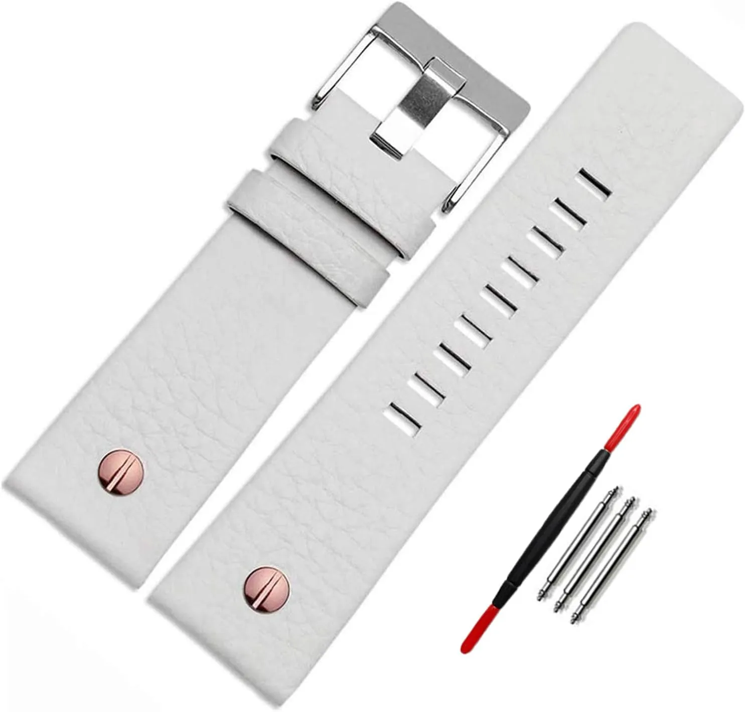 US Diesel Calfskin Leather Watch Band with Tool Replacement eggshell address adornment sap jungle receptiveness for Men's Diesel Watches Choco&Man 