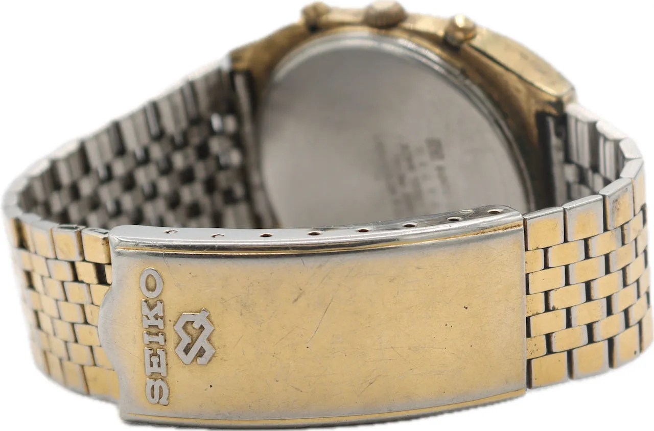 Vintage 32mm 1986 Seiko H461-5009 Alarm Chrono Men's Quartz Wristwatch H461