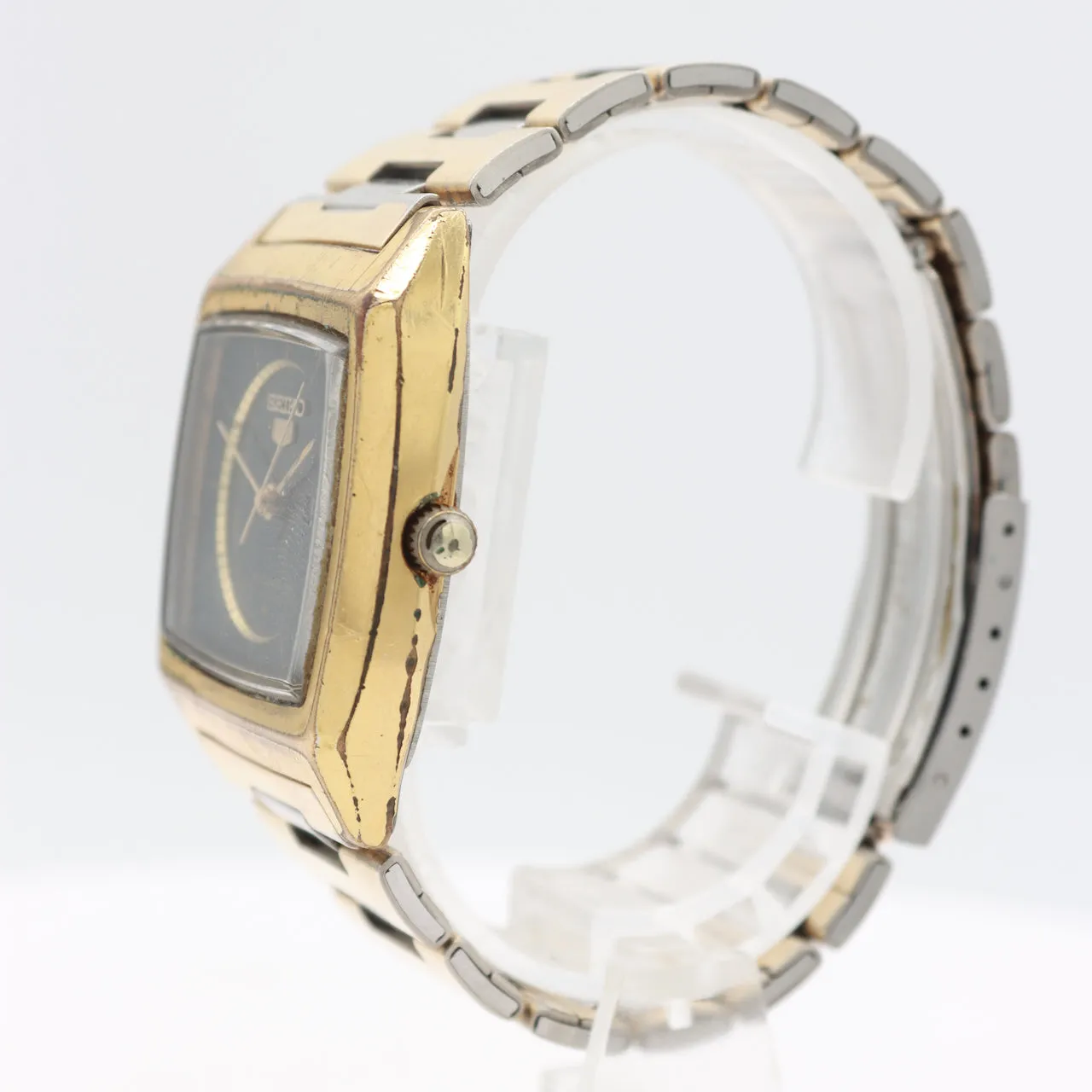 Vintage Seiko 6139-5020 5 Men's Automatic Wristwatch Gold Plated & Steel