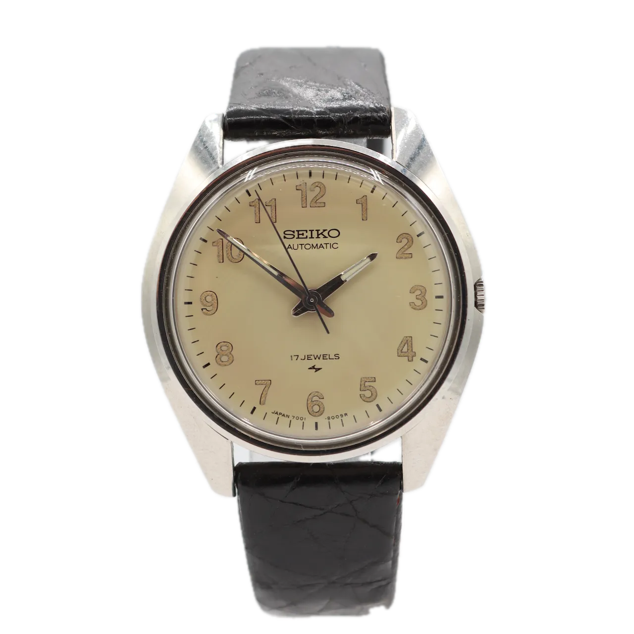 Vintage Seiko 7001-8009 Field Men's Automatic Wristwatch 7001 A Japan Steel