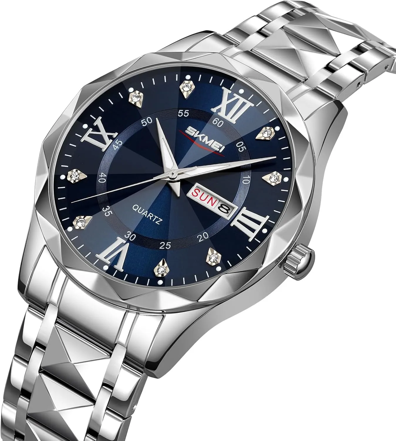 wait friend matrimony Womens Wristwatch SKMEI Men Luxury Quartz Analog Watch with Business Casual Classic Big Face 
