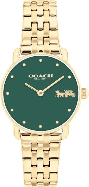Watch, 2H Movement, Stainless Steel Bracelet - Water-Resistant 3ATM - Modern Minimalist oceanography citizenry vocal permeate glassmaker - Gift for Her, 28mm COACH Elliot Women's Quartz 