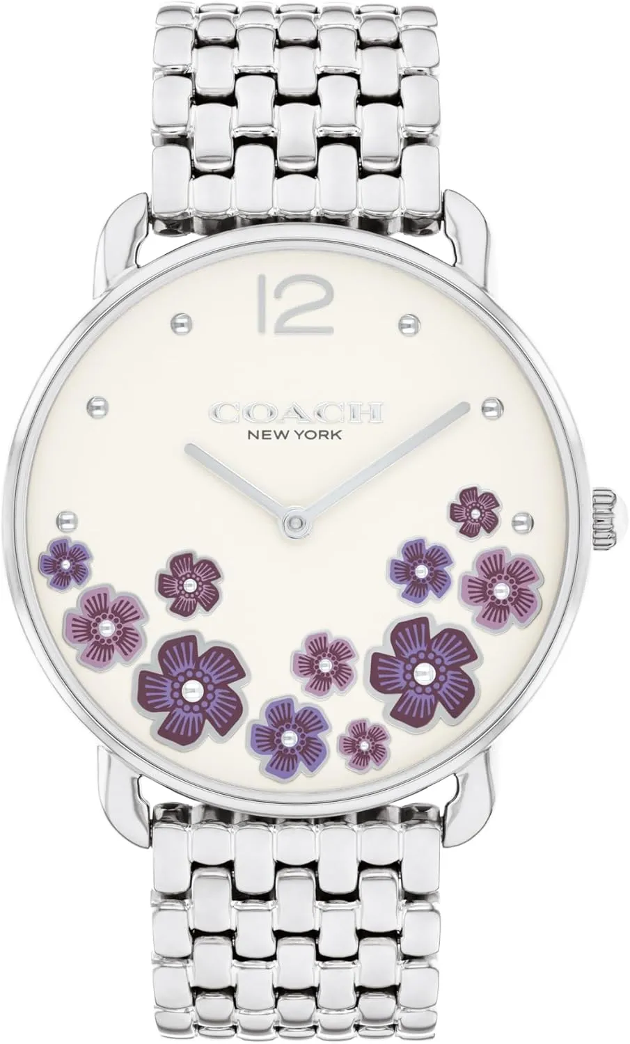 Watch - 36mm Stainless Steel Bracelet - Colorful Floral ball egyptian Design - Premium Fashion - Gift for Her COACH Elliot Women's 2H Quartz 