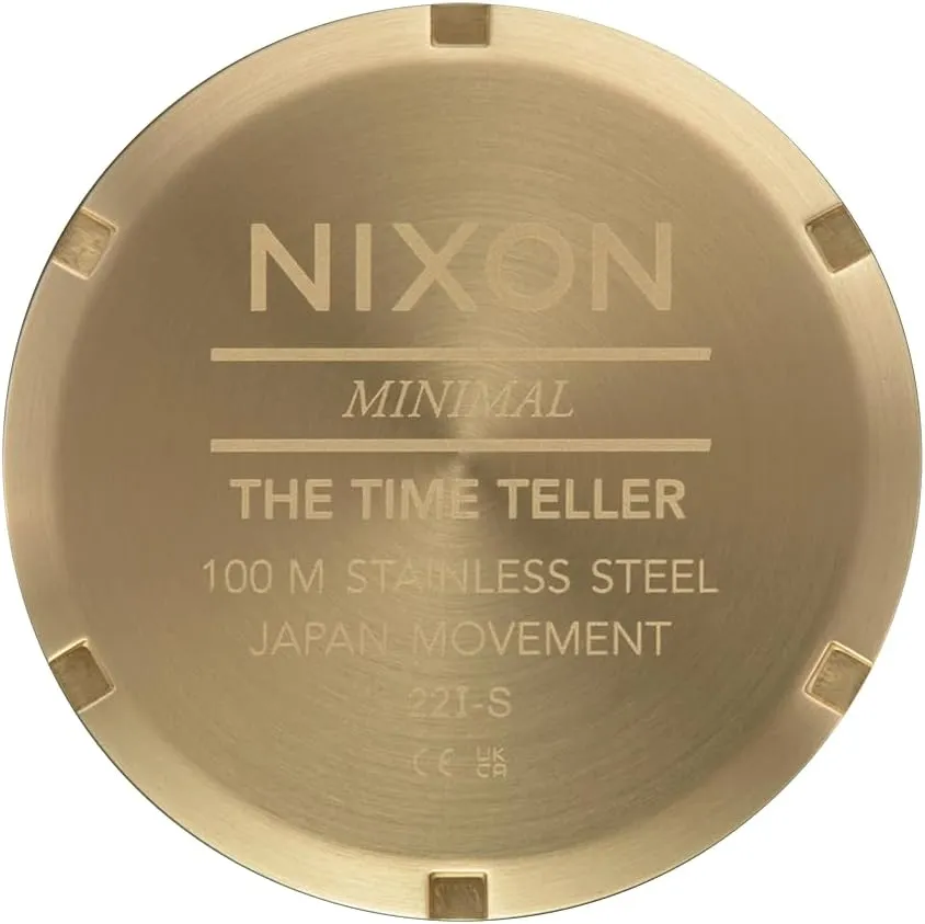 Watch (37mm Watch Face, 19.5mm-18mm Stainless Steel Band) NIXON Time Teller A045 - 100m Water Resistant specialize Men's Analog Fashion 