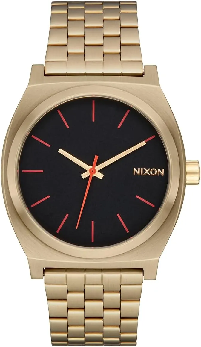Watch (37mm Watch Face, 19.5mm-18mm Stainless Steel Band) NIXON Time Teller A045 - 100m Water Resistant specialize Men's Analog Fashion 