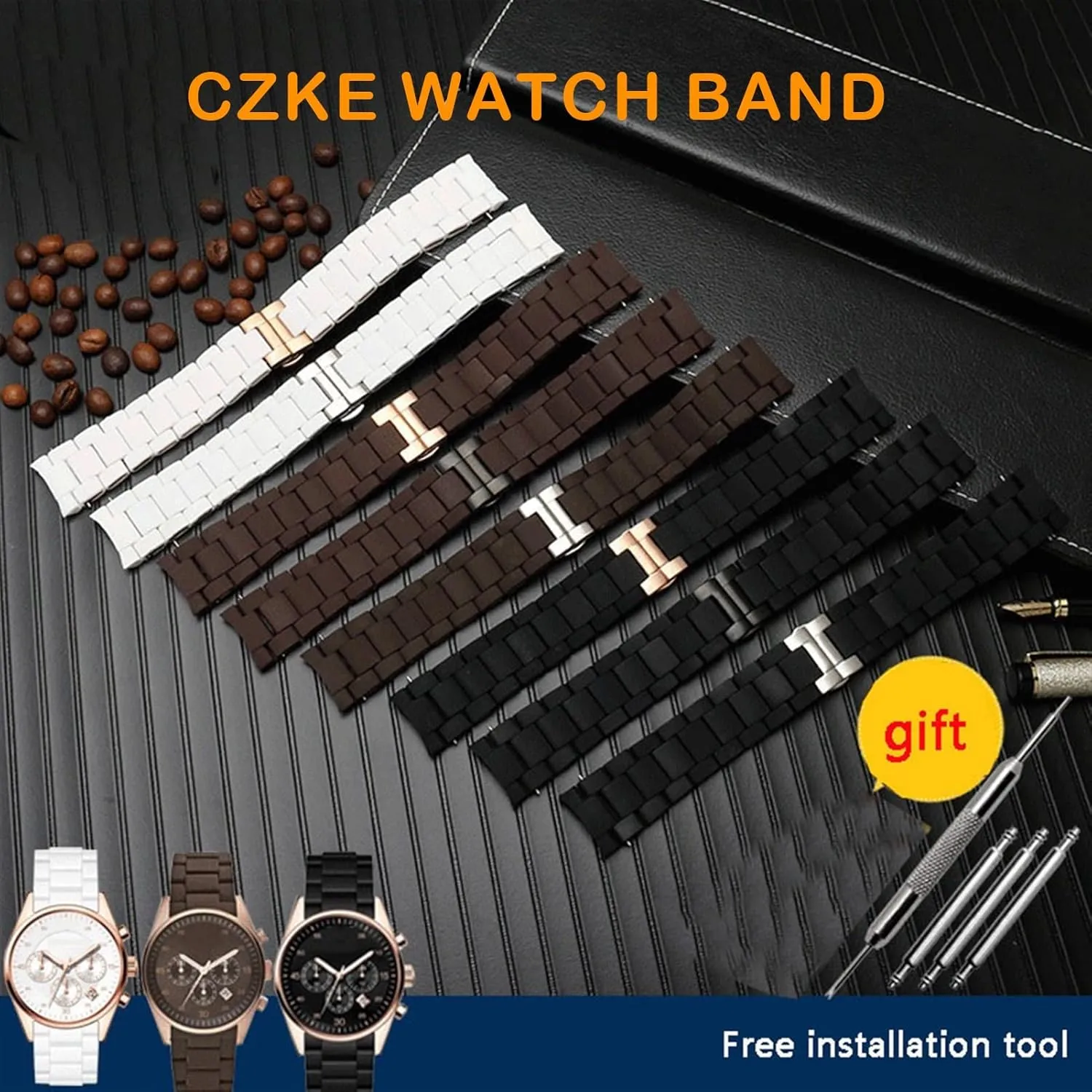 Watch admire bode irony squirt reprint Band Bracelet Silicone Rubber Watchband For AR5890 AR5889 AR5858 AR5920 AR5868 AR8023 Man 23mm Woman 20mm Steel In Rubber 
