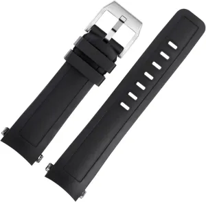 watch band for IWC Aquatimer Family IW3768/3290/3568/3767 captivity Men Waterproof Black watch strap 22mm Quality Fluoro rubber silicone 