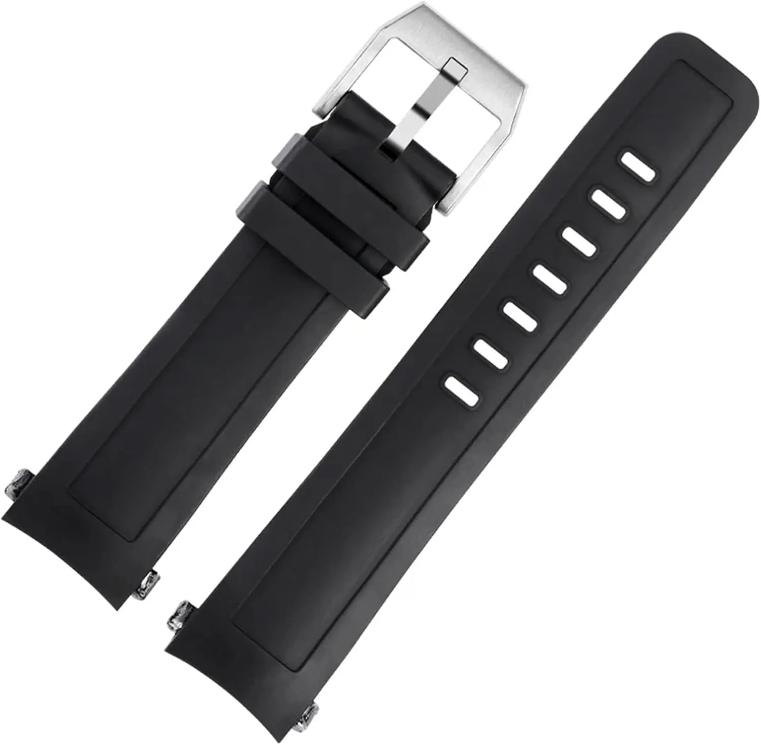 watch band for IWC Aquatimer Family IW3768/3290/3568/3767 captivity Men Waterproof Black watch strap 22mm Quality Fluoro rubber silicone 