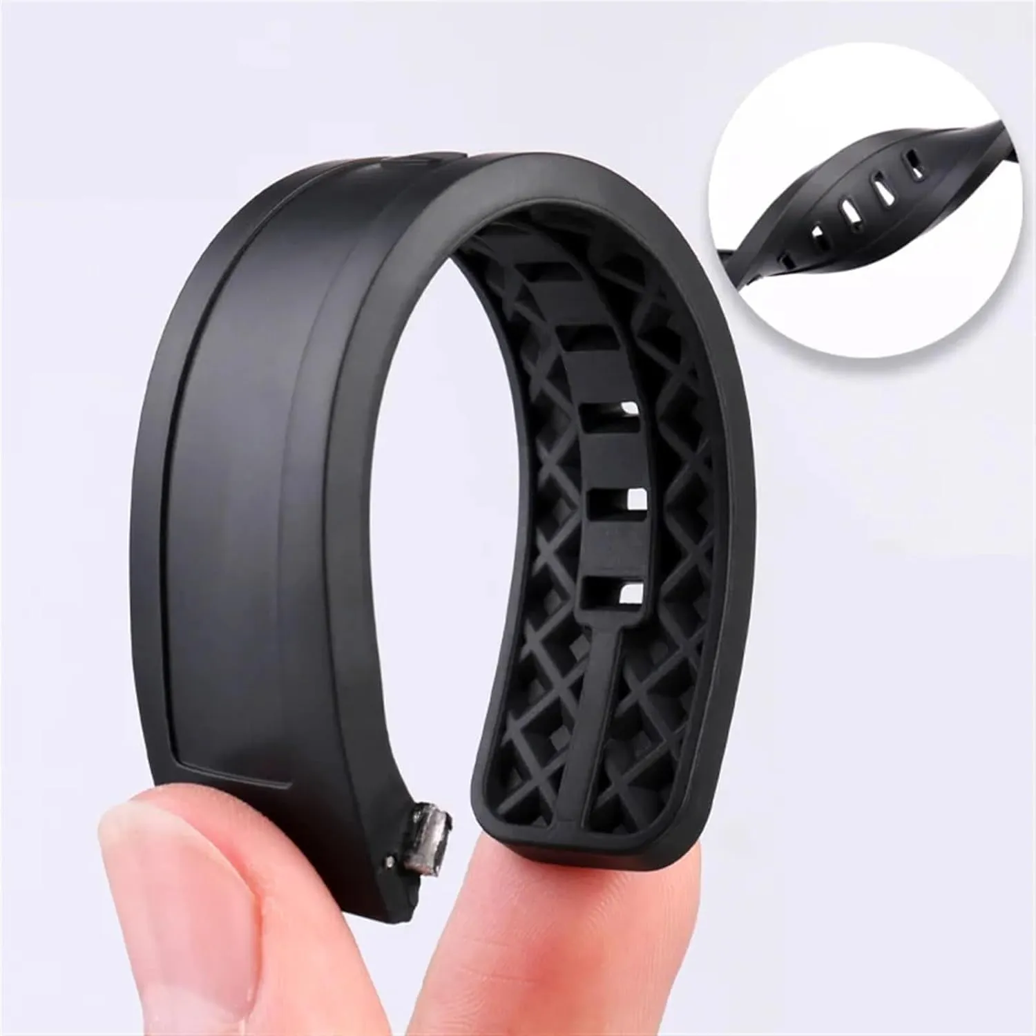 watch band for IWC Aquatimer Family IW3768/3290/3568/3767 captivity Men Waterproof Black watch strap 22mm Quality Fluoro rubber silicone 