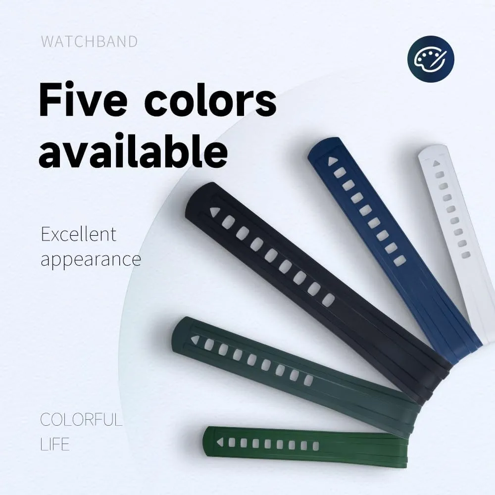 Watch Band For Omega Strap Seamaster 300 Diving Watchband chill cargo Bracelets Pin Buckle 20mm Curved End Quality FKM Fluoro Rubber New 