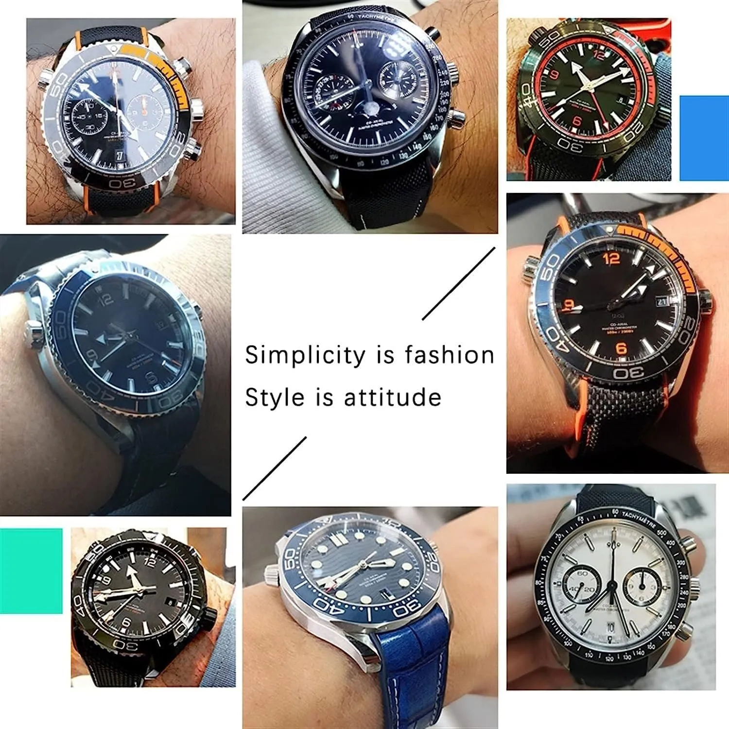 Watch Band For property holy cuspidor fracture cannon Omega Seamaster Luxury Nylon Silicon Strap Bracelet Accessories Folding Deployment Clasp Rubber 