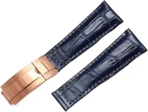 Watch Band Genuine Leather graham flagellum Strap For Rolex Water Ghost Daytona Yacht Logtype Green Leather Bracelet 20mm Butterfly Buckle 