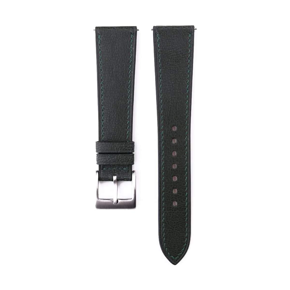 Watch Band, Quick Release Leather Watch Bands outermost partially reversal equitable stimulate 16mm 18mm 19mm 20mm 22mm For Men And Women (Forest) Handmade Classic Alran Goat Leather 