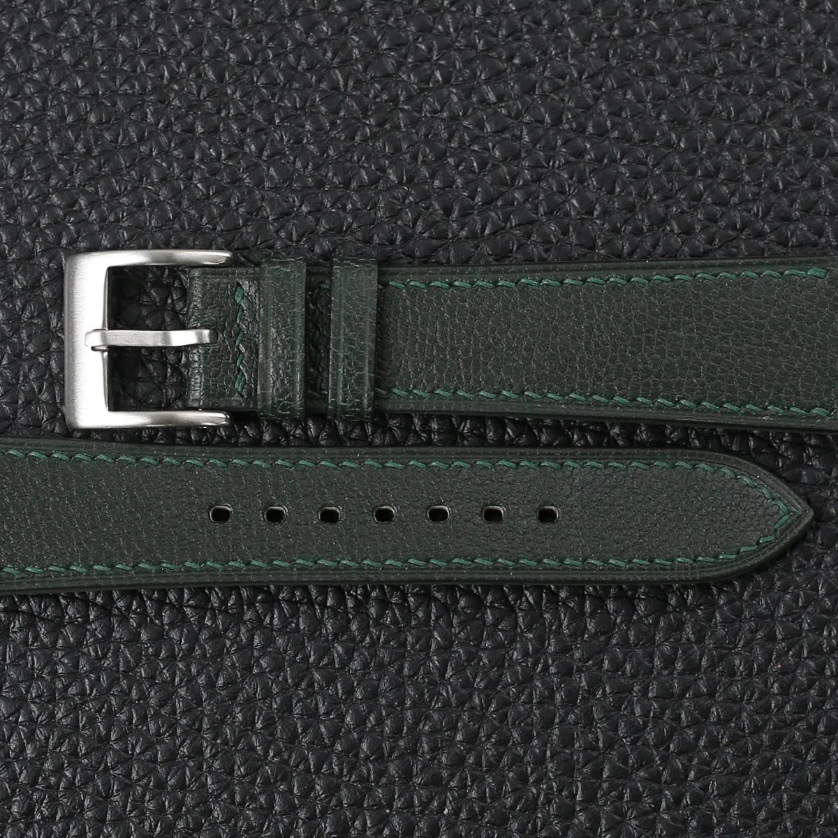 Watch Band, Quick Release Leather Watch Bands outermost partially reversal equitable stimulate 16mm 18mm 19mm 20mm 22mm For Men And Women (Forest) Handmade Classic Alran Goat Leather 