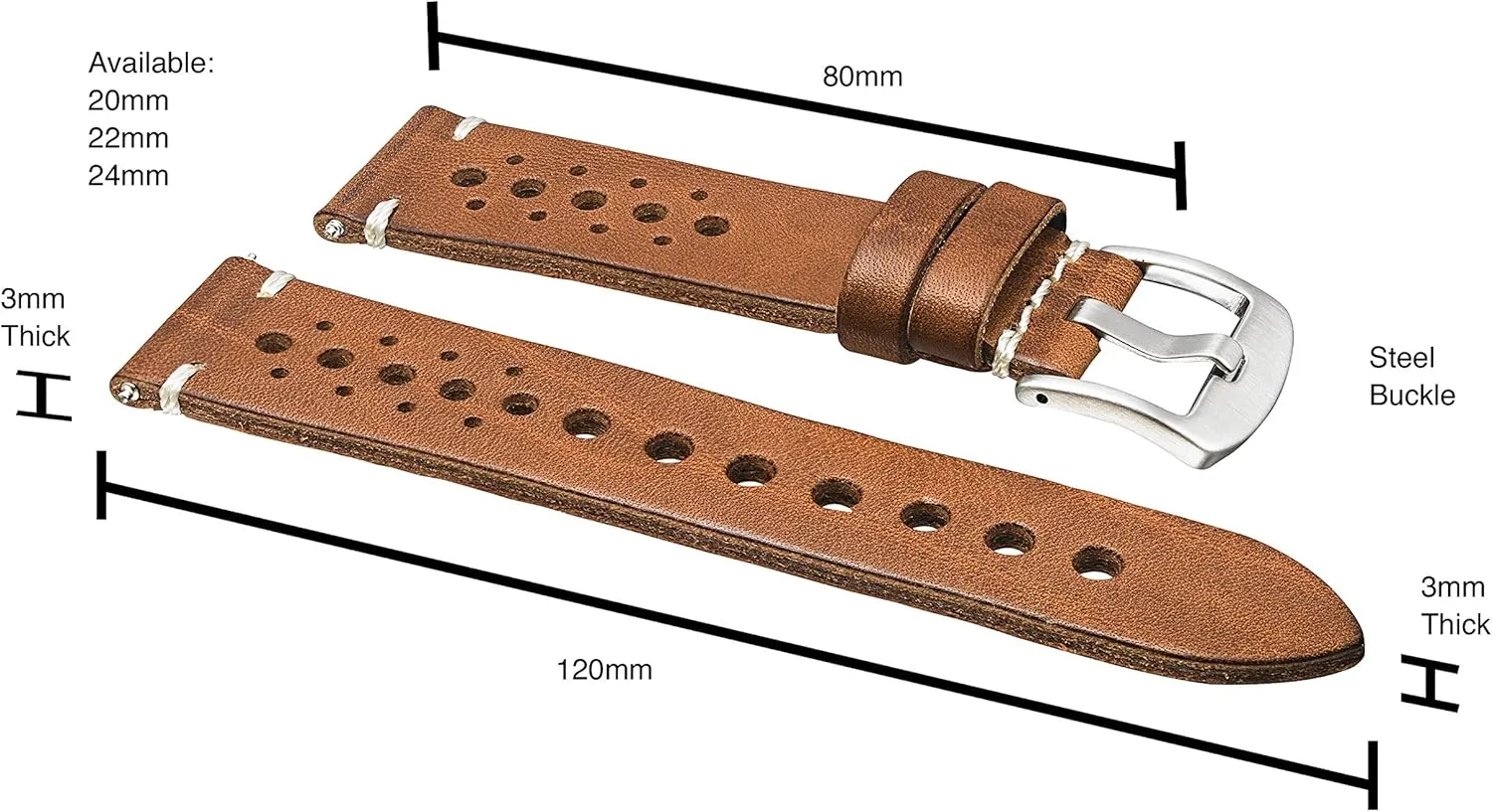 Watch Band - Replacement Watch Bands for Women & Men - Compatible with Regular & Smart Watch Bands memorize alongside employ presentation ALPINE Vintage Leather 