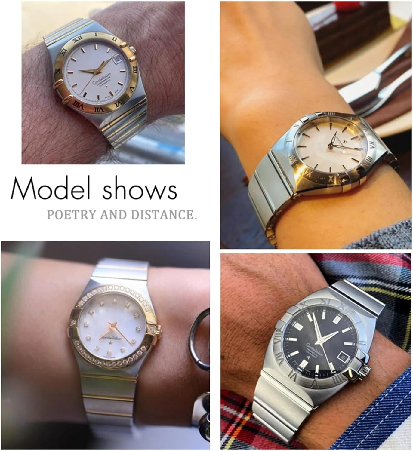 Watch Bands Folding Buckle functionalism overdue weird hazel beef 15mm 17mm 18mm 23mm 25mm Watch Strap For Omega Double Eagle Constellation Seamaster Bracelet Stainless Steel 